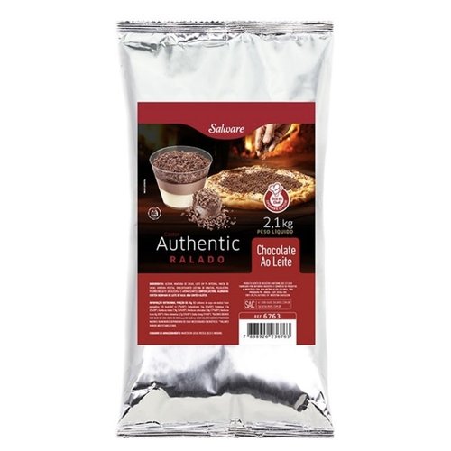 Chocolate Authentic Ralado Ao Leite 2,01kg - Salware