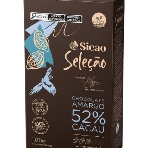 Chocolate Seleção Amargo 63% 1,01kg - Sicao