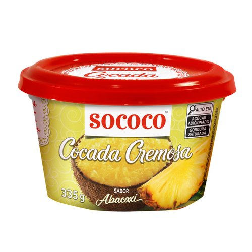 Cocada Cremosa Abacaxi 335g - Sococo