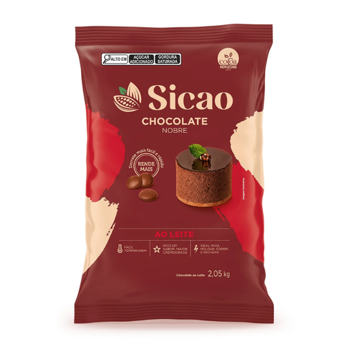 Chocolate Seleção Amargo 63% 1,01kg - Sicao